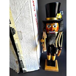 Steinbach Chimney Sweep Nutcracker With Box Germany 15 1/2" Model 028 Volkskuns